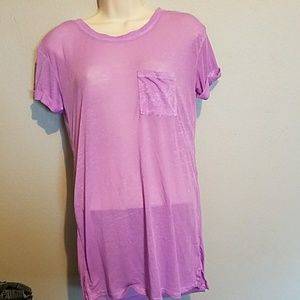 Purple burnout tee